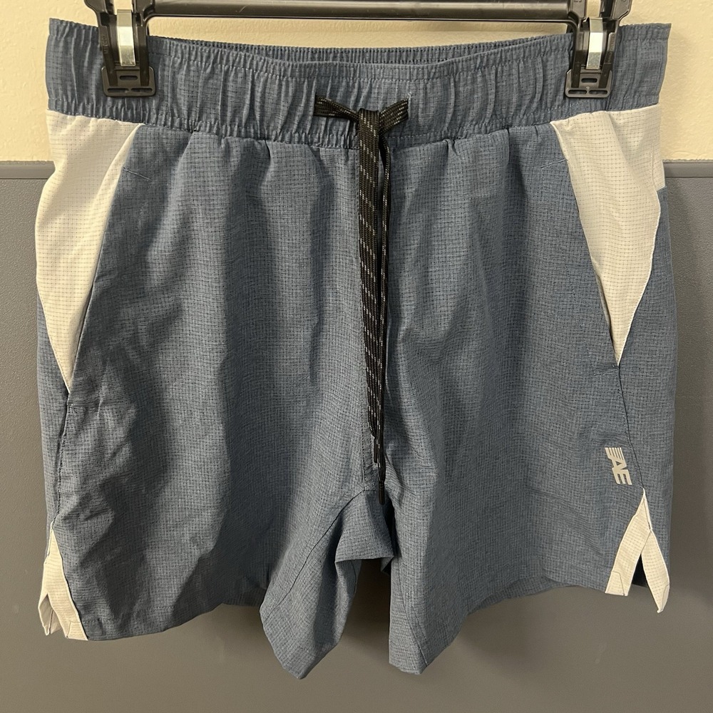 AE American Eagle‎ Mens 24/7 6" Training Shorts Blue XS Running Waist Sz 28"
